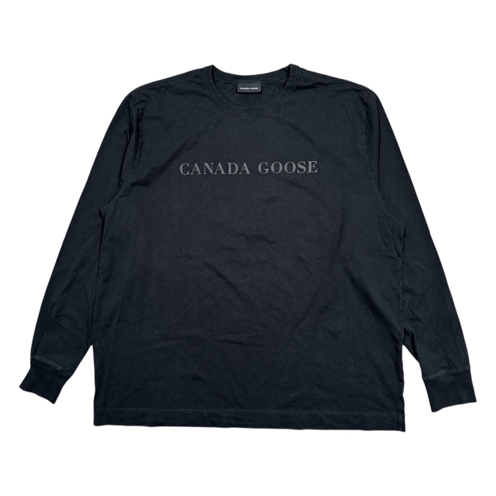 Canada Goose Gladstone Staff Uniform Big Logo Crewneck L/S T Shirt Mens 2XL